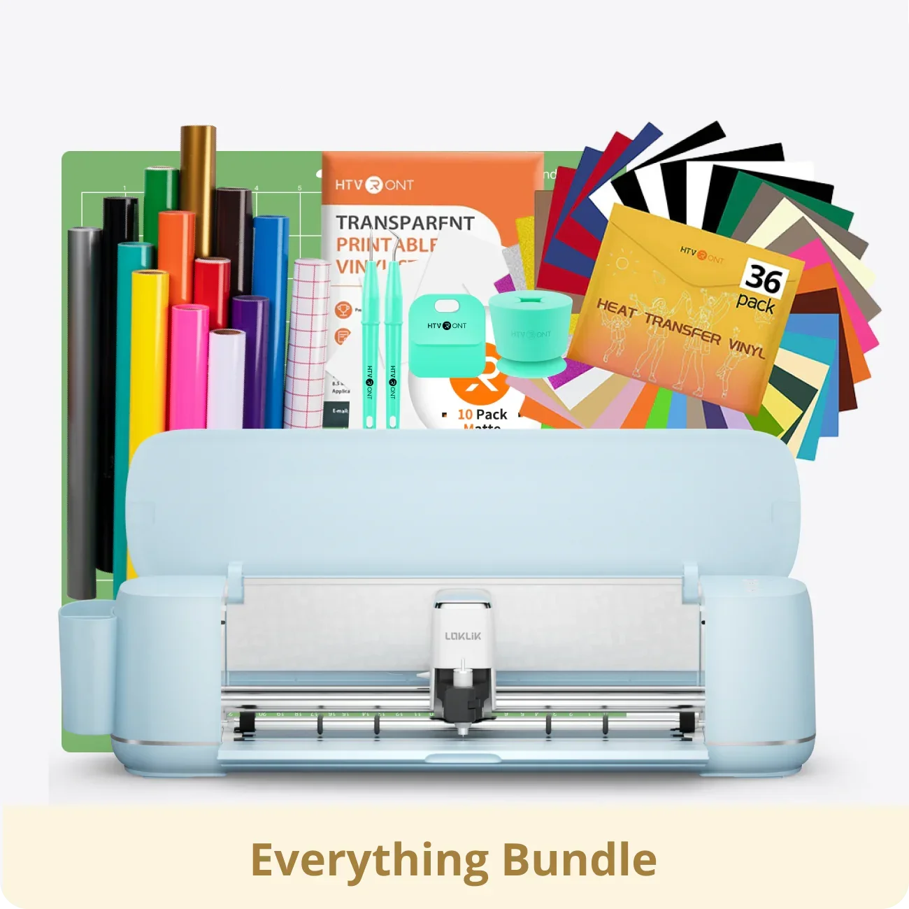 LOKLiK Vinyl Cutter Machine/Create Customized Cards Smart Cutting Machine w/iOS Android Windows Mac