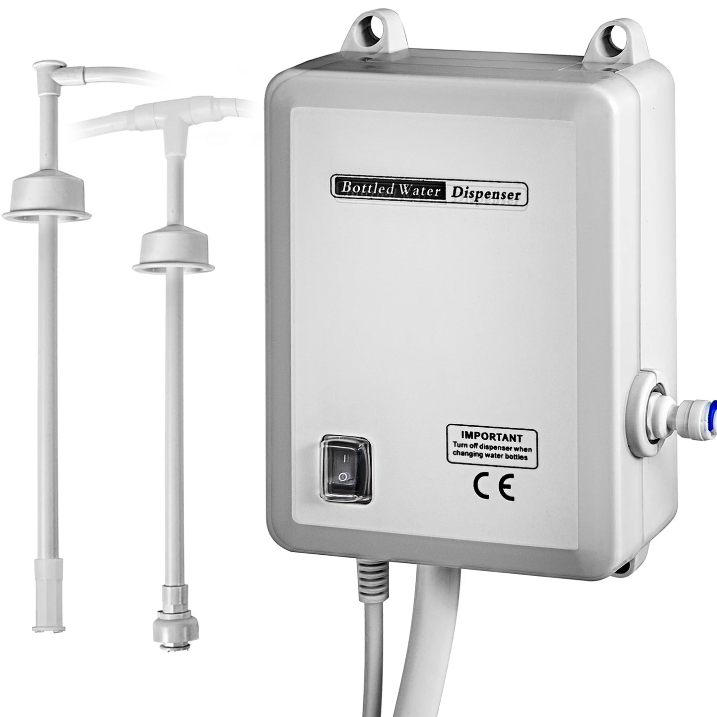 SucceBuy Bottled Water Dispensing Pump w/PE Pipe 1 Gal/MIN 40 PSI Coffee Tea Refrigerator Ice Maker