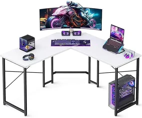 L Shaped Desk Corner Gaming Desk Computer Desk w/Large Desktop