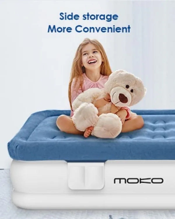 Air Mattress Queen w/Built in Pump, 18'' Luxury Inflatable Mattress, 3 Min Fast Blow up Mattress