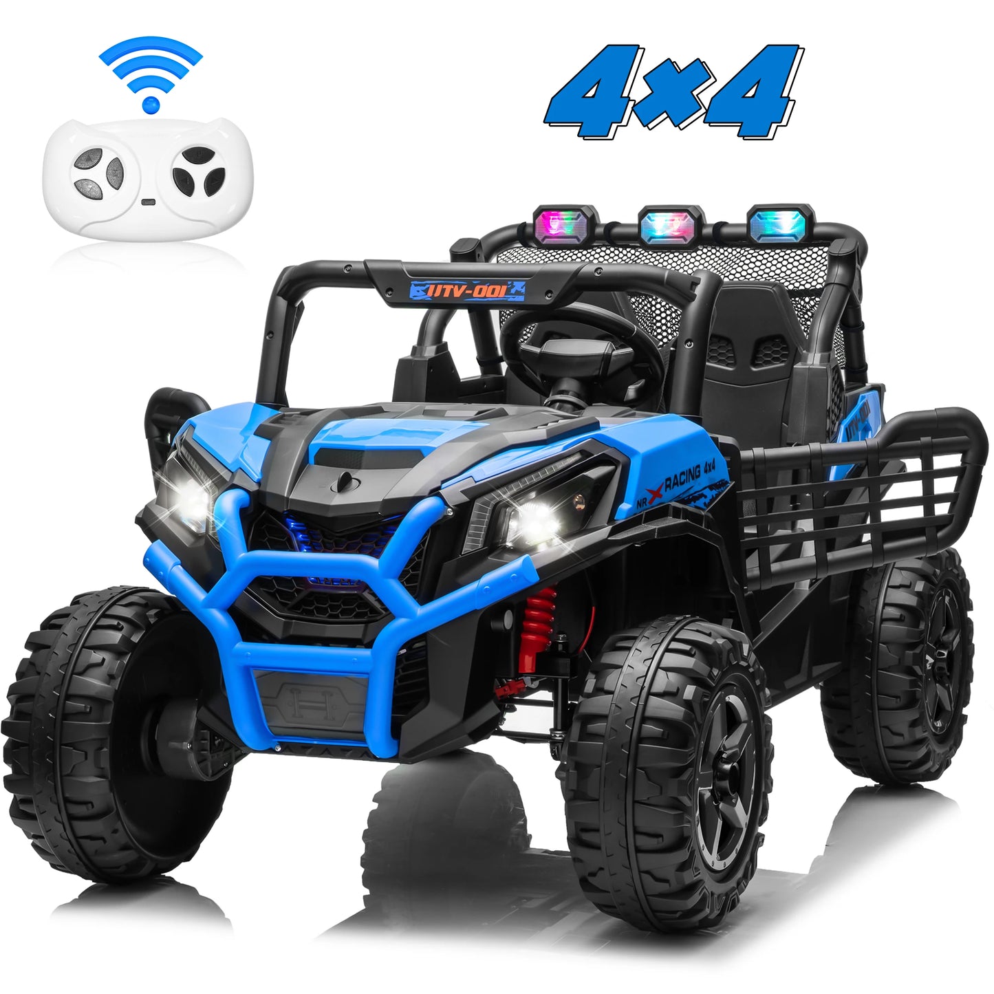24V XL 2 Seater Ride on Toys Car for Girls, 2WD/4WD Switchable Off-Road UTV w/Long-Endurance Battery