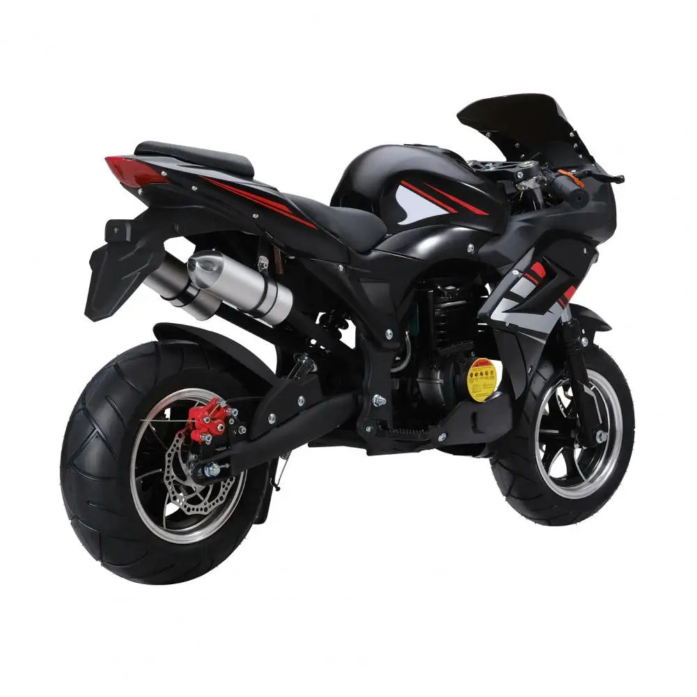 49cc 4-Stroke Pocket Rocket Motorcycle, 8 Inch Wheels Mini Motorcycle, Gas Pocket Motorbike