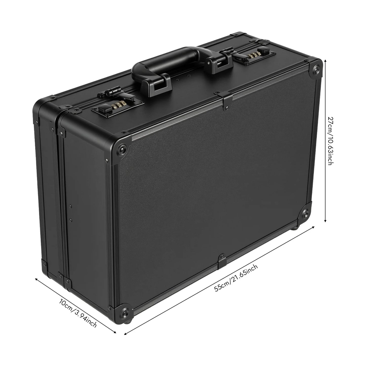 Aluminum Alloy Barber Tool Box Multi Compartment Storage Case Portable Hairstylist Scissor Clipper Comb Hair Dryer Organizer Case