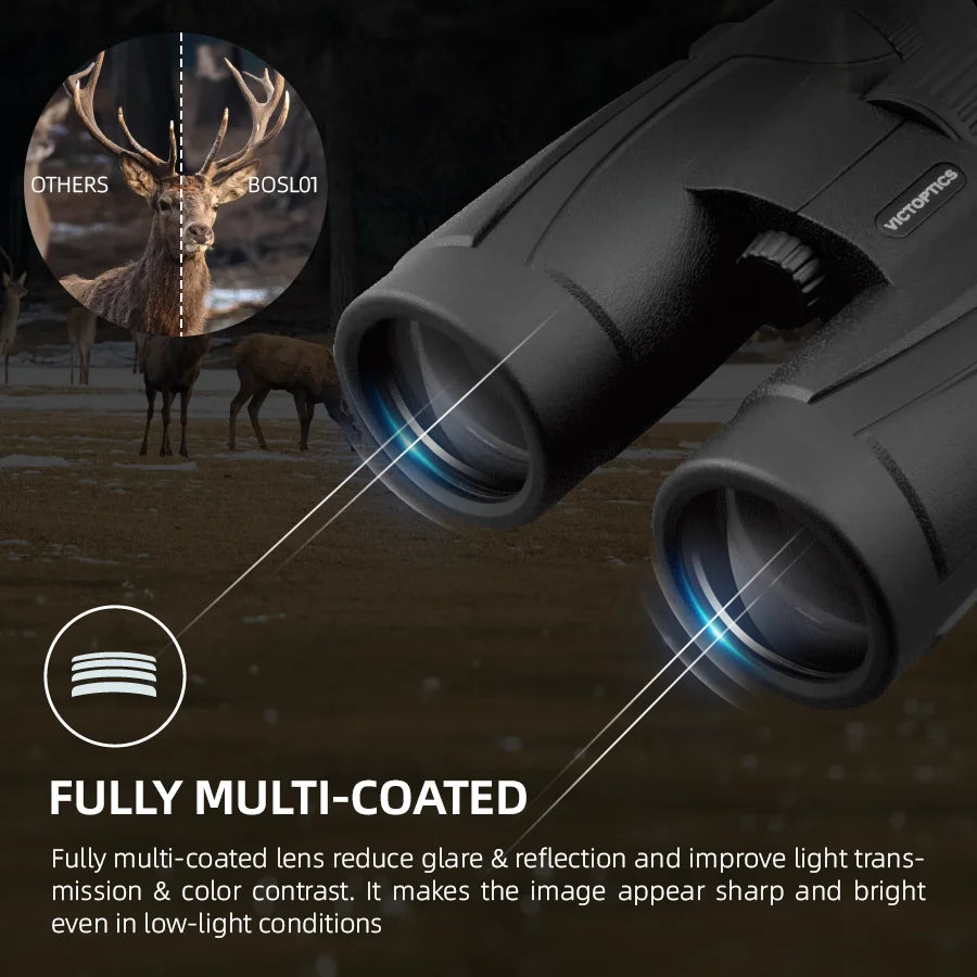 Vector Optics Telescope 8X42 10X42 Binocular Professional Bak7 Waterproof Camping Equipment for Hunting