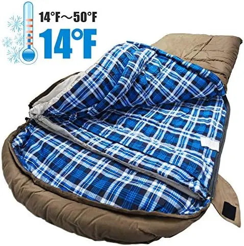 Degree Canvas Sleeping Bag, Camping Particularly in Cold Winter Outdoor