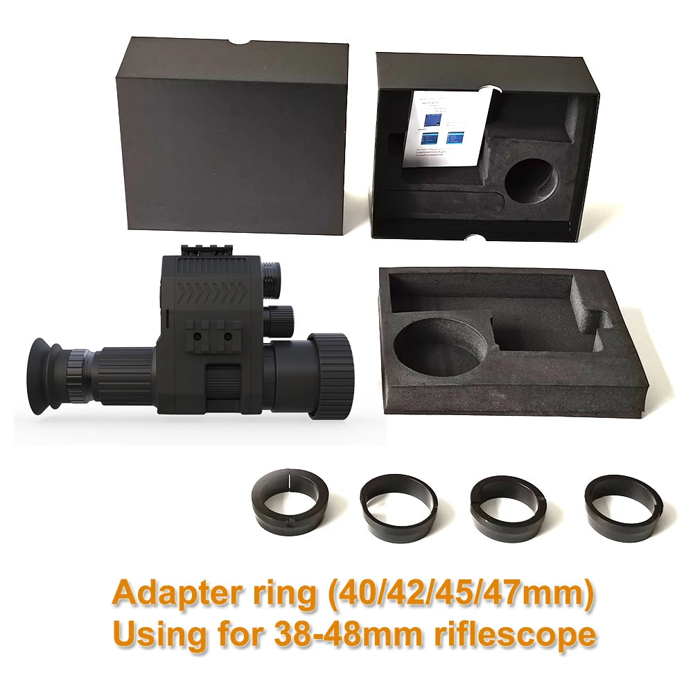 Digital Night Vision Riflescope Monocular HD 1080P 8X Zoom 850NM Infrared 200M Night Vision