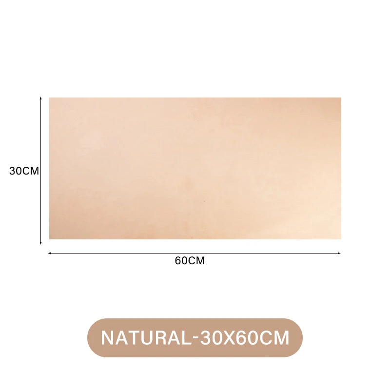 WUTA Full Grain Natural Vegetable Tanned Cowhide DIY Pre-cut Vachetta Leather Genuine Leather Craft