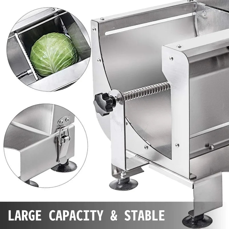 VBENLEM Commercial Vegetable Slicer, 0.2-12mm Adjustable Thickness Manual Vegetable Slicer