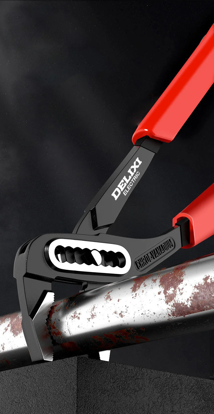 DELIXI ELECTRIC 3PCS Water Pump Pliers/Water Pipe Pliers/Power Pliers Insulated Handle Pliers