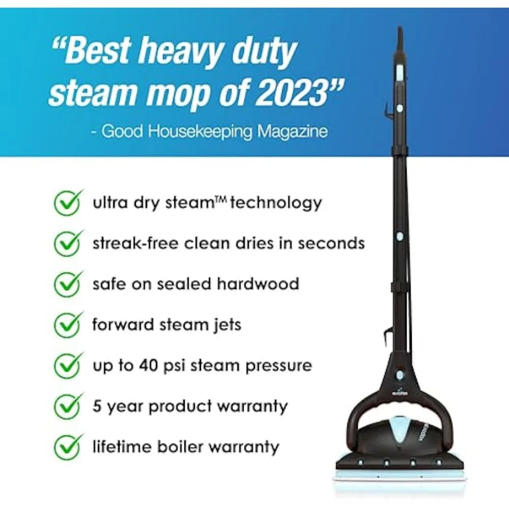 Steam Mop & All-in-One/Ultra Dry Steam™;18-Piece System; Steam Cleaning Power at 275°F & 40 PSI