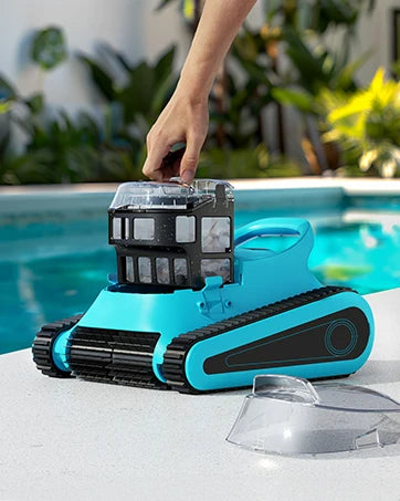 Pool Vacuum Cordless Pool Cleaners/In or Above Ground Pool/Wall Floor Waterline 180W Powerful