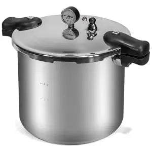 Pressure Canner 22-Quart Capacity Pressure Cooker Built-in Pressure Gauge with (1) Rack, Aluminum