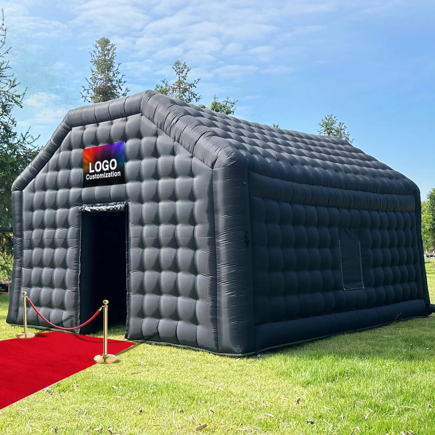 20ft-6m Large Black Nightclub Tent Inflatable Party Tent Inflatable Disco Nightclub Tent For Event