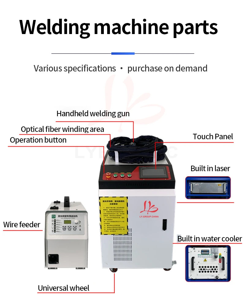 Raycus MAX 1500W 2200W 3000W Laser Welding Handheld Laser Welder Fiber Laser Machine 5 in 1