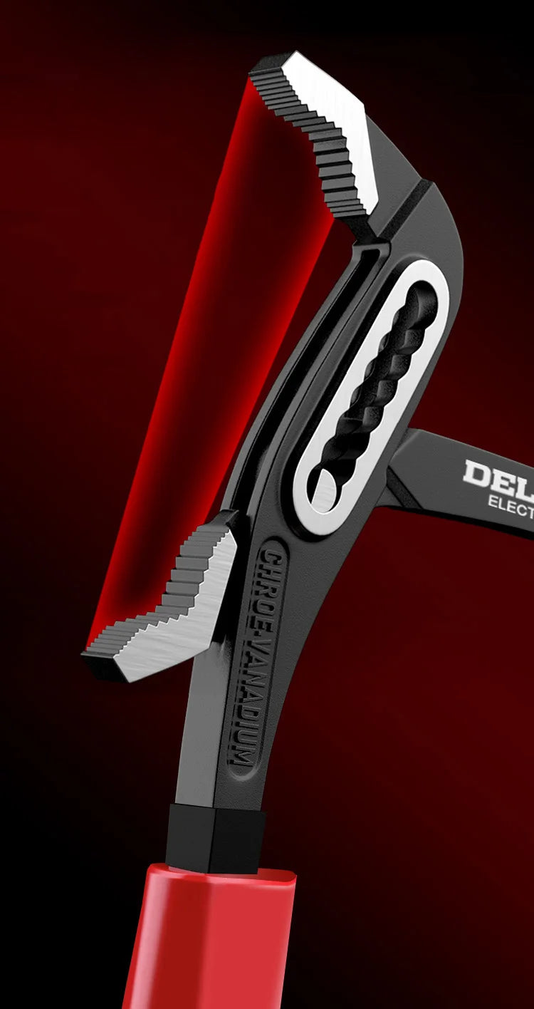 DELIXI ELECTRIC 3PCS Water Pump Pliers/Water Pipe Pliers/Power Pliers Insulated Handle Pliers