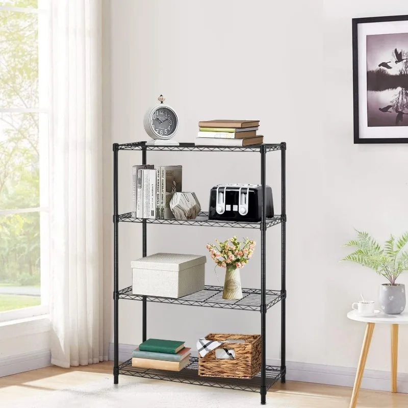 Storage Shelves 2100Lbs Capacity, 6-Shelf on Casters 48" L×18" W×72" H Commercial Wire Shelving Unit