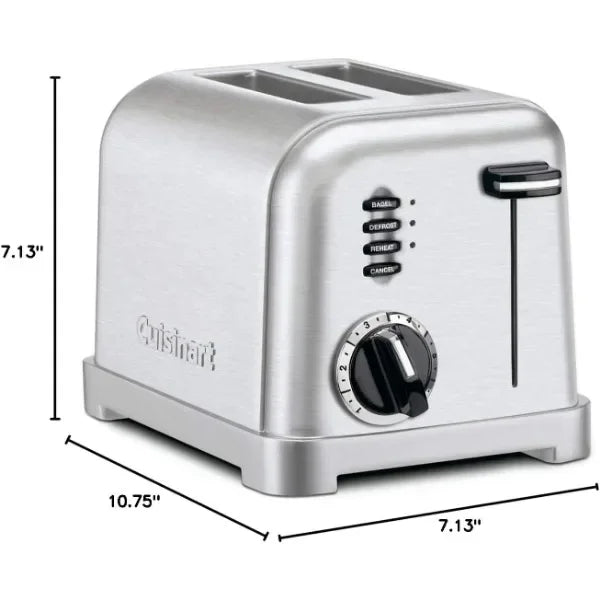 NEW NEW Cuisinart CPT-160 Metal Classic 2-Slice Toaster, Brushed Stainless