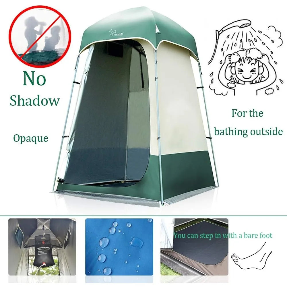 Outdoor Shower Tent Changing Room Privacy Portable Camping Shelter by VidaLife