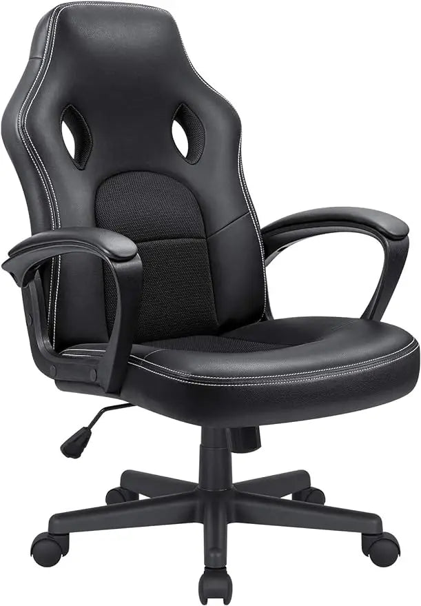 Office Gaming Chair High Back Leather Computer Chairs Ergonomic Height Adjustable Racing Game