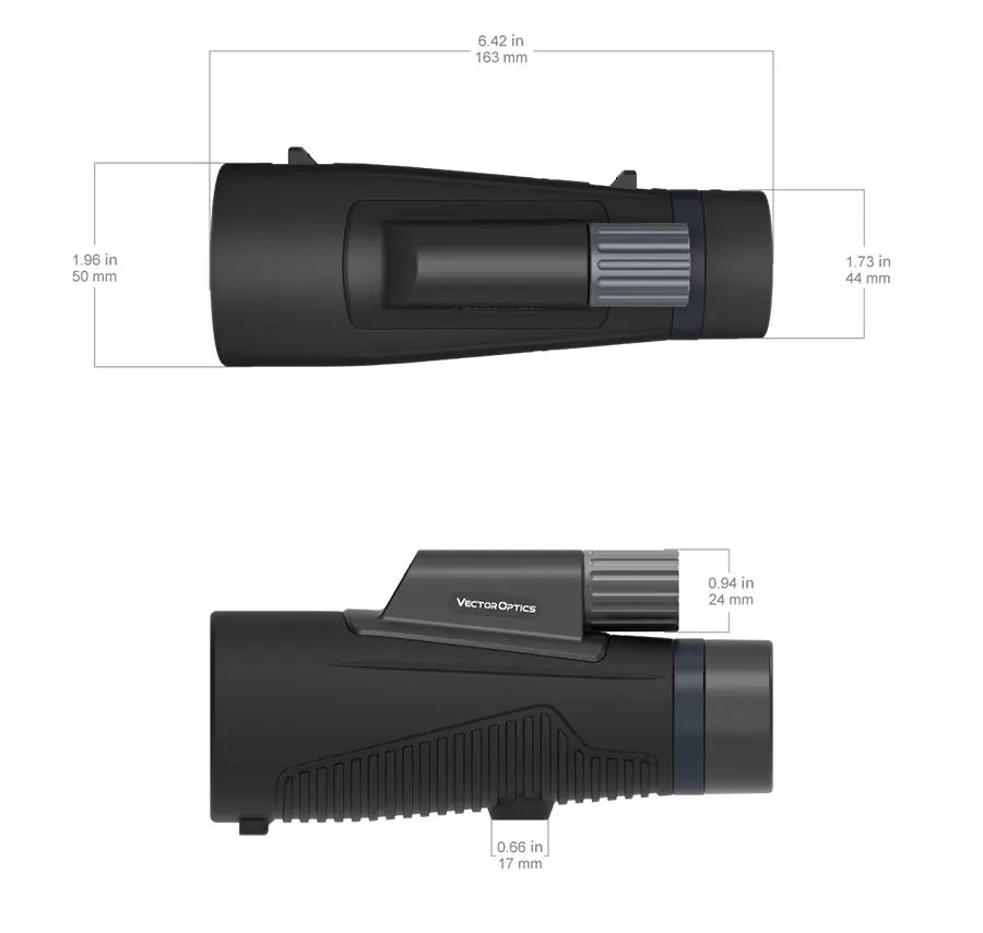 Vector Optics 10X50 Ed Monocular Maifeng Long Range Ed Telescope Bak4 Phase Correction Coated