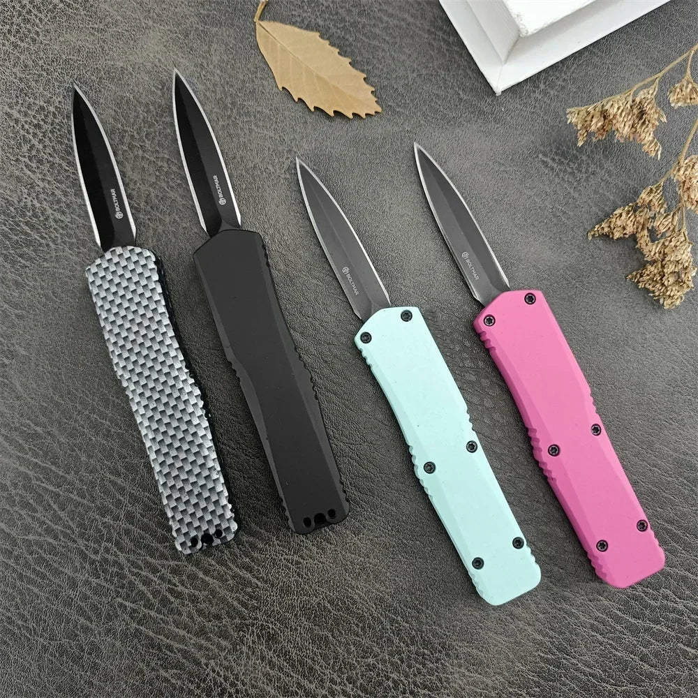 440C Blade Mini A07 Pocket Folding Knife Sharp /Survival EDC Tools Zinc Alloy Handles