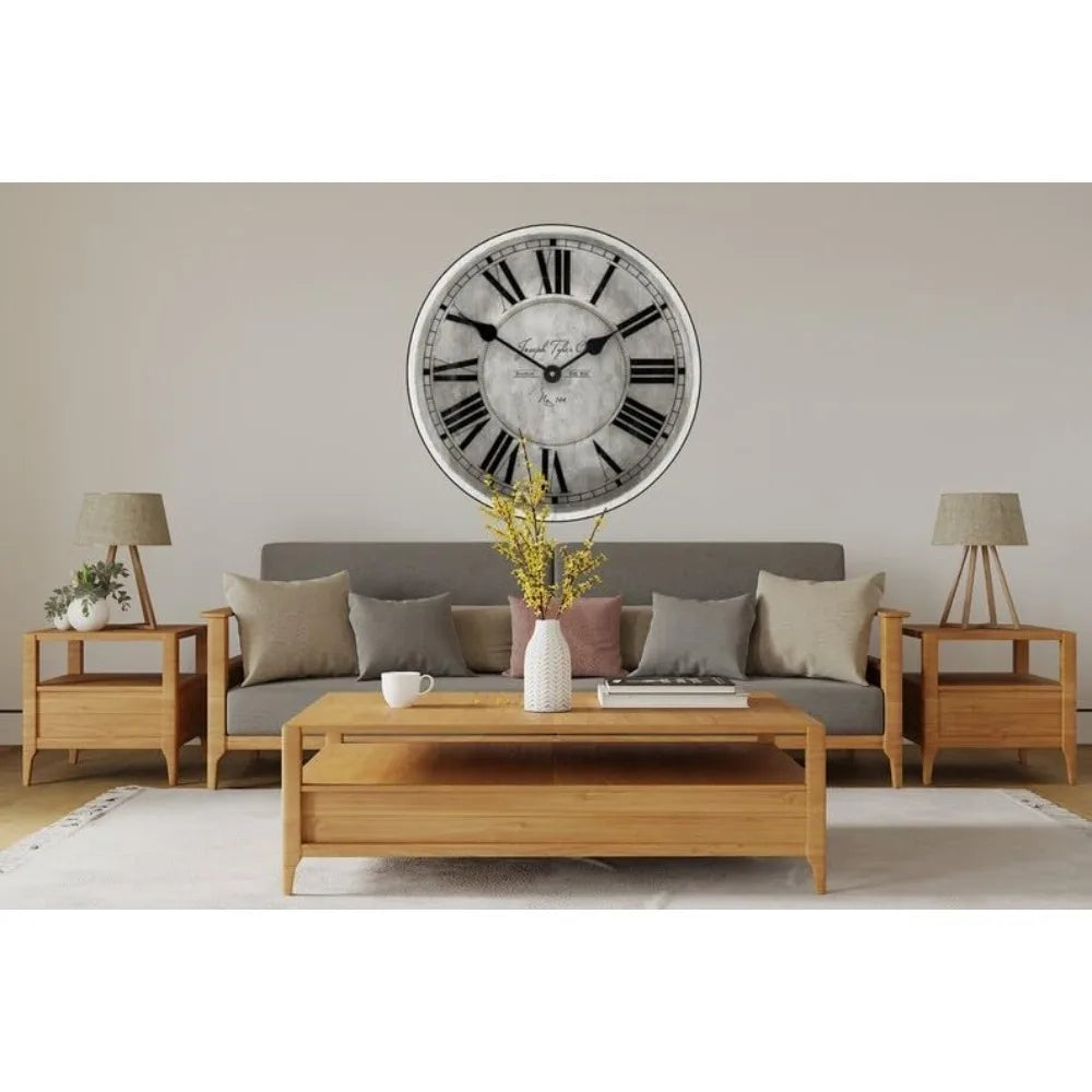 Ultra Quiet Quartz Wall Clock - Handcrafted in USA with Vibrant Colors, (18-Inch)