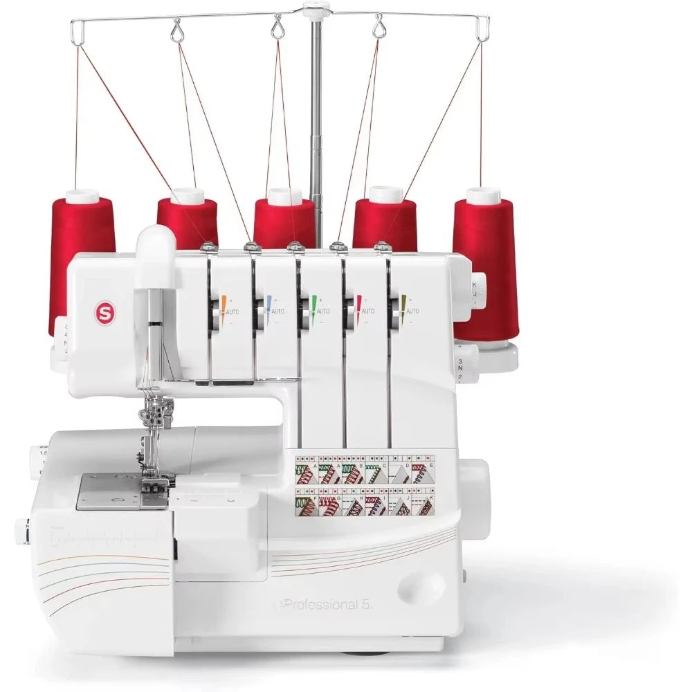 High quality.Professional 14T968DC Heavy-Duty Metal Frame Serger Overlock and Accessory Kit with 2-3-4-5 Stitch Capability