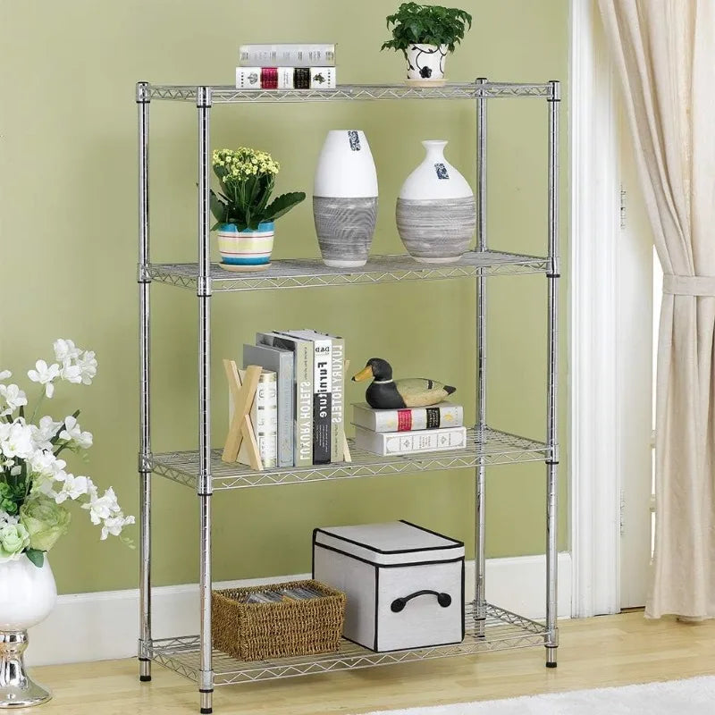 Storage Shelves 2100Lbs Capacity, 6-Shelf on Casters 48" L×18" W×72" H Commercial Wire Shelving Unit