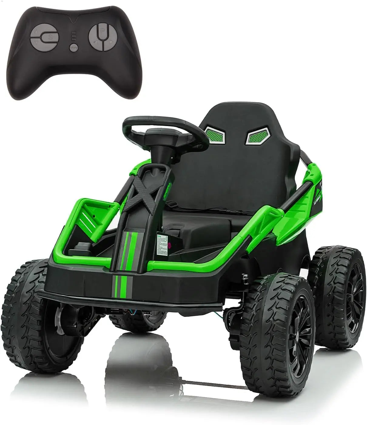 24V Ride On Toy, 4x200W Electric Go Kart, Battery-Powered Fun, Dual Driving Modes, Shock Absorbers