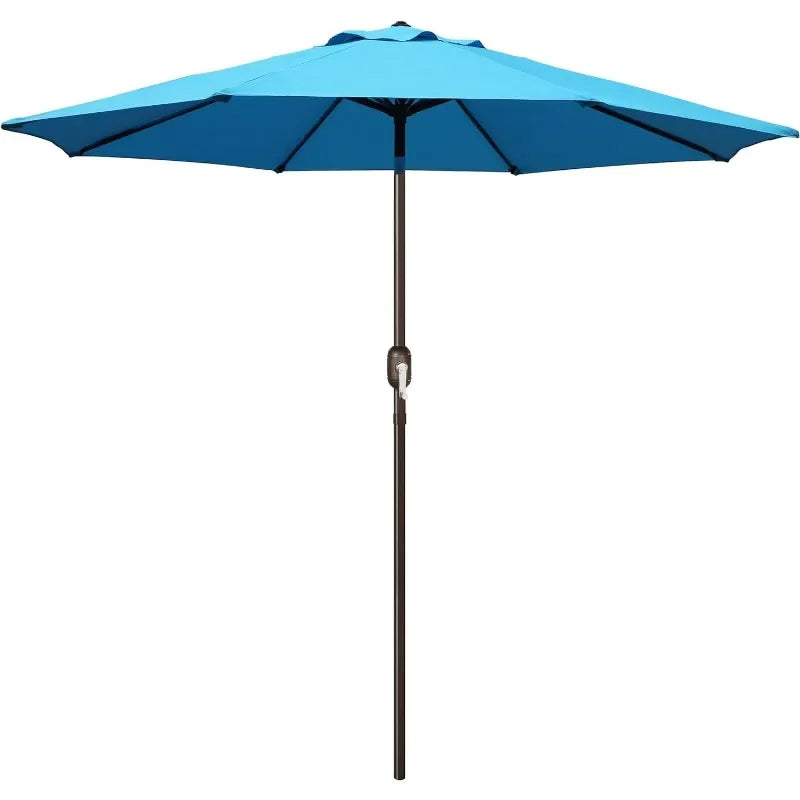 9' Outdoor Patio Umbrella, Outdoor Table Umbrella, Yard Umbrella, Market Umbrella with 8 Sturdy Ribs