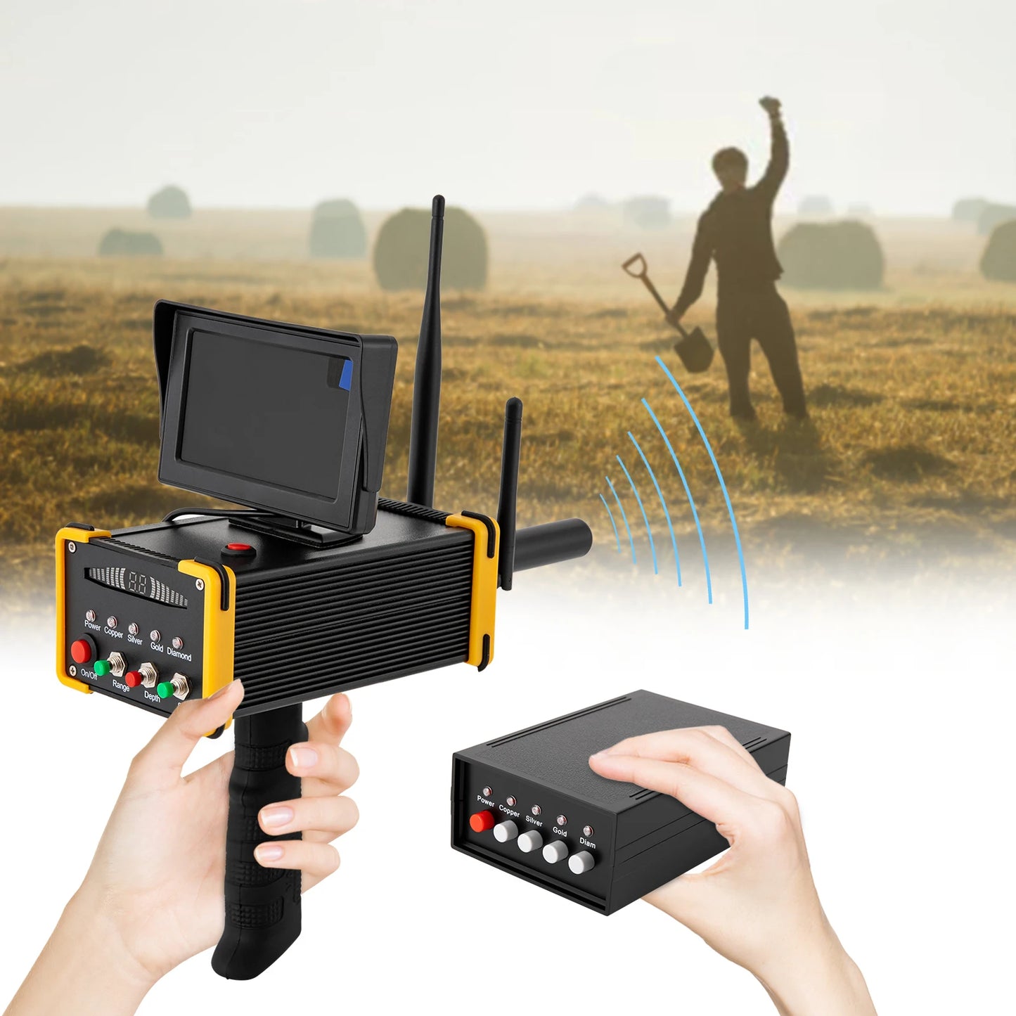 Metal Detector Gold Finder Underground Metal Scanner with High Definition Screen/AC100‑240V