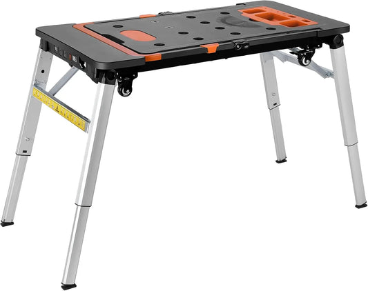 Multifunctional Folding Work Table, 7-1/Garage, as Portable Workbench, Sawhorse, Scaffold, Platform