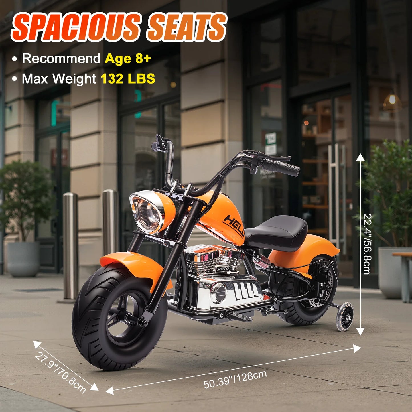 24V Kids Electric Dirt Bike,2-Wheeler Electric Motorcycle,Battery Powered Ride on Toy Car