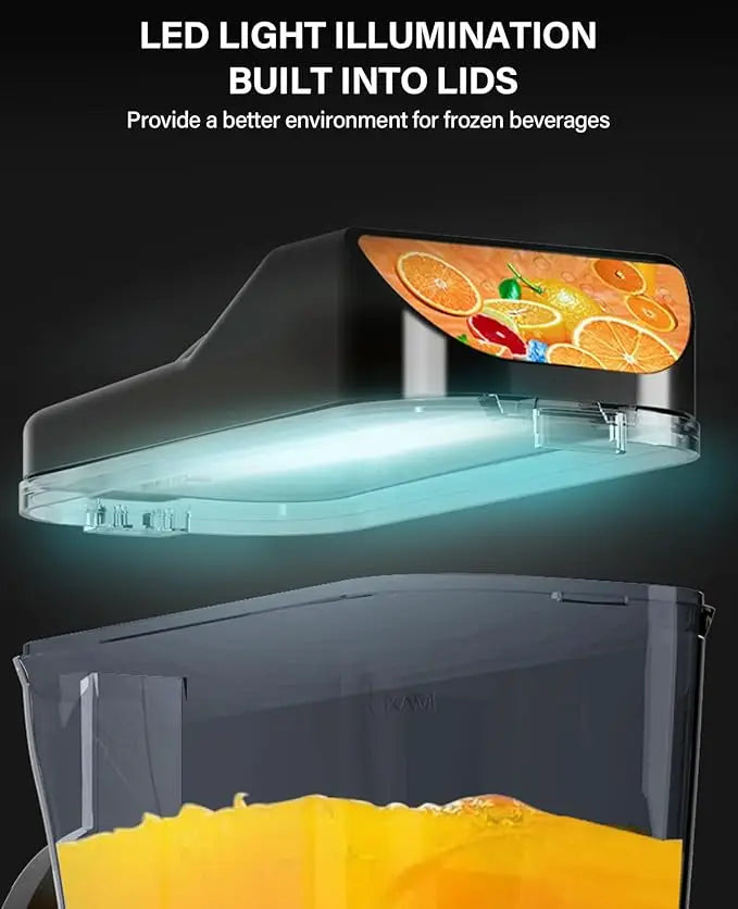 Commercial Slushy 15L/3.96 G Margarita Machine, 450W Stainless Steel Smoothie Maker, Self-Cleaning