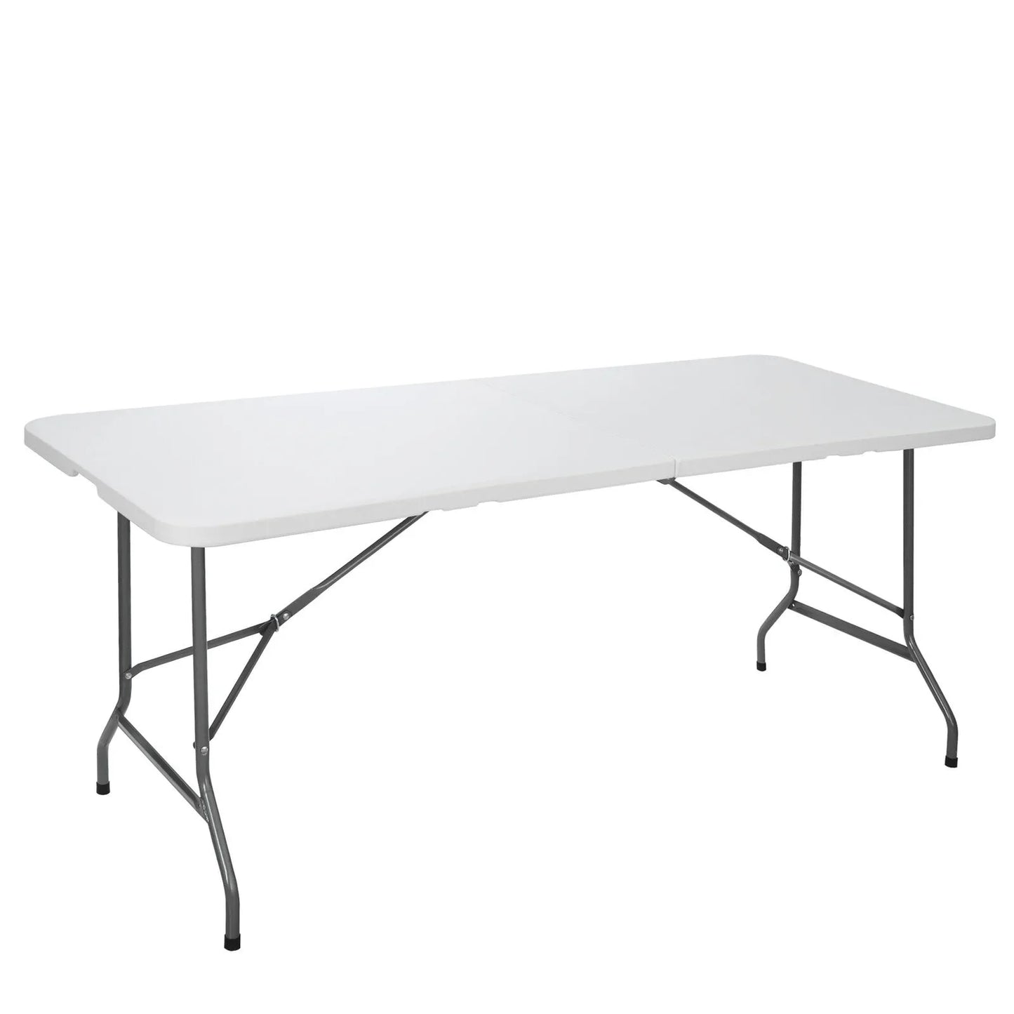 US Folding Table 3/4/6/8 FT Plastic Portable Dining Picnic Camping Table In/Outdoor