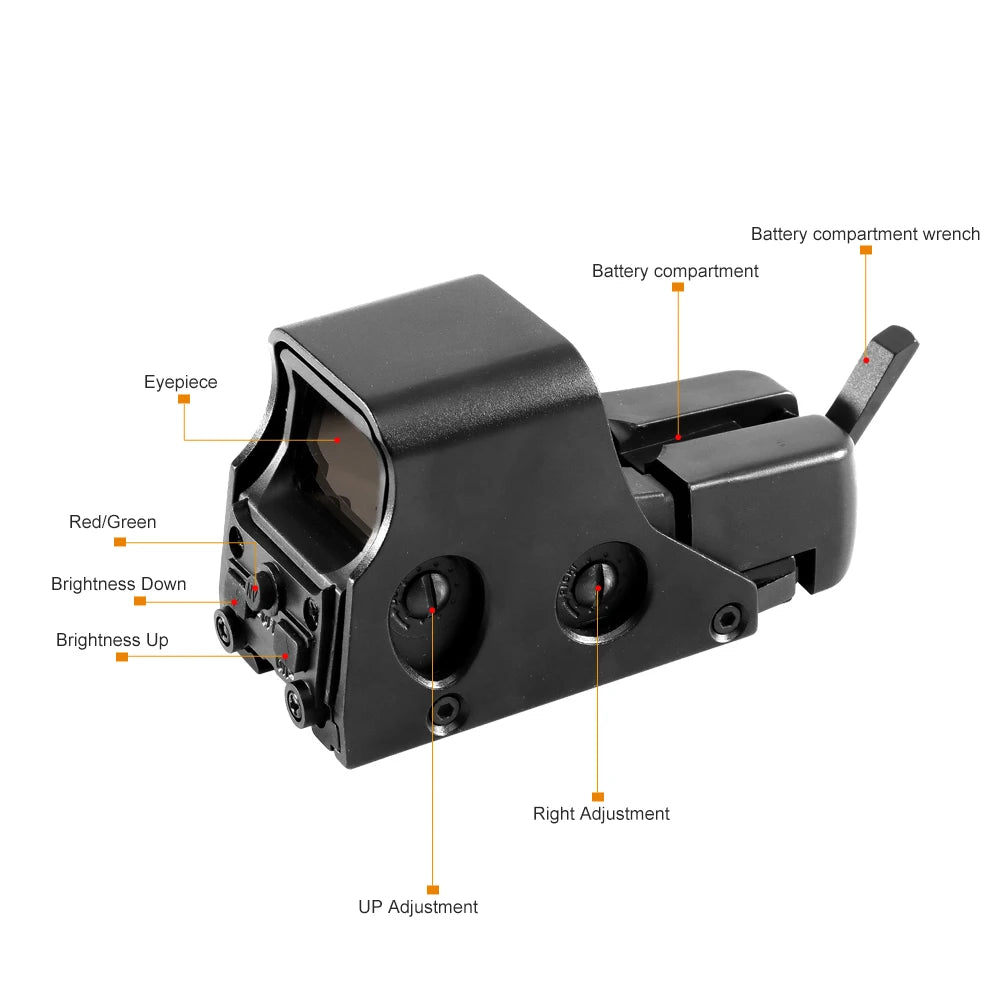 551 552 553 558 Red Green Dot Holographic Sight Scope Hunting Reflex Sight Riflescope 20mm Mount