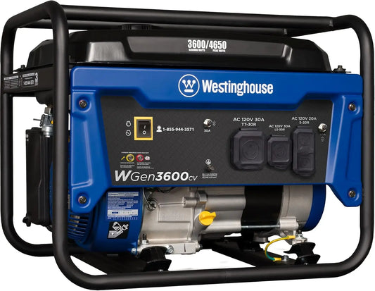 Outdoor Power Equipment 4650 Peak Watt Portable Generator RV Ready 30A Outlet Gas Powered