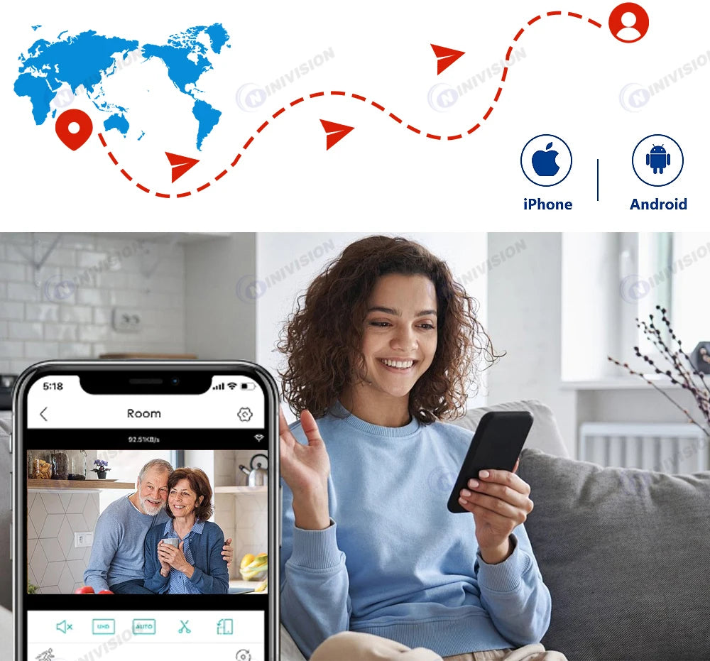 5MP HD Surveillance Solar Camera Wireless WiFi Security Battery Powered IP Camera Rechargeable ICsee