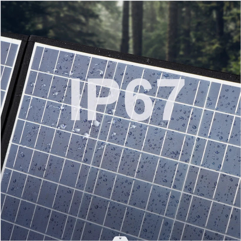 ALLPOWERS Solar Generator S2000 Pro with 400W Solar Panel, 4 x 2400W AC Outlets, 2400W