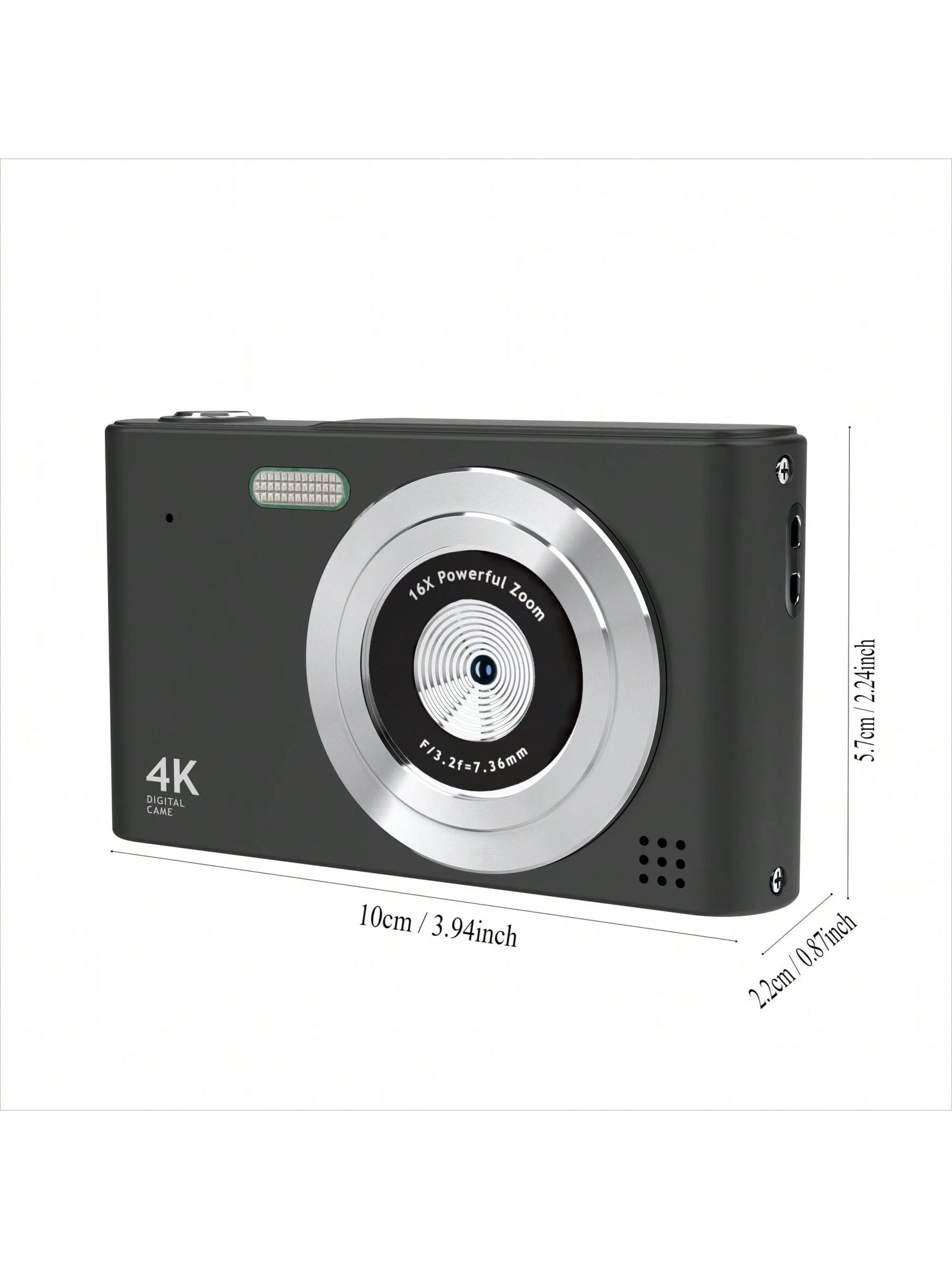 CCD Digital Point And Shoot Camera For Video Blogging With Anti-Shake 16x Zoom, Compact