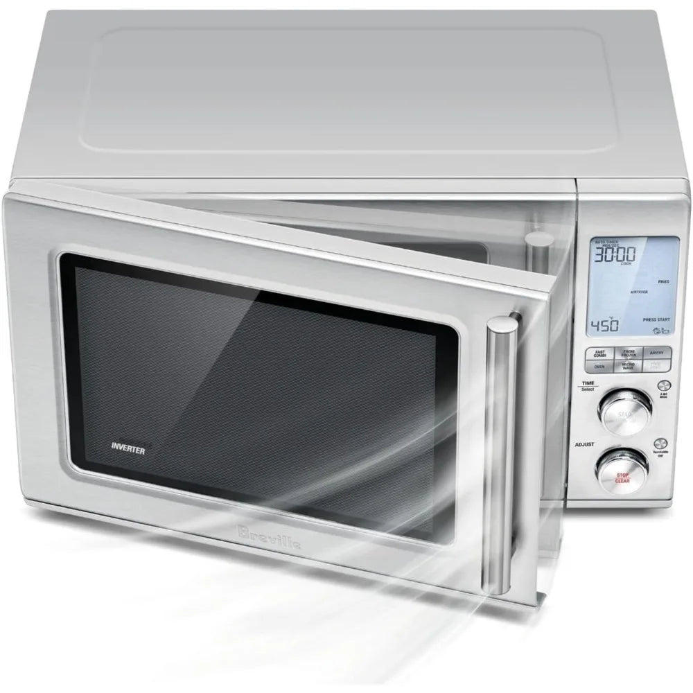 Breville Wave 3-in-1 Microwave, Air Fryer, Toaster Oven, Brushed Stainless Steel, BMO870BSS1BUC1