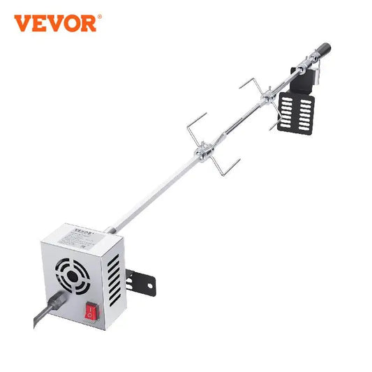 VEVOR Universal Grill Rotisserie Kit for Grills, Electric BBQ Grill with 9W Motor, Stainless Steel