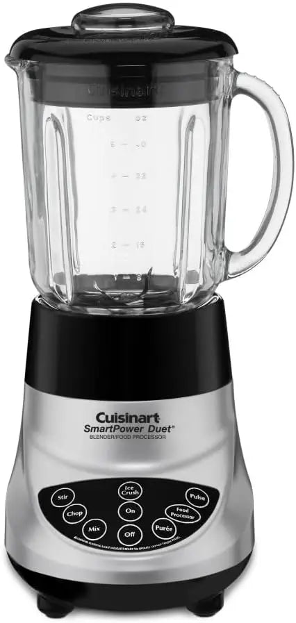 CUISINART BFP-703BC Smart Power Duet Blender/Food Processor Brushed Chrome 3 Cup