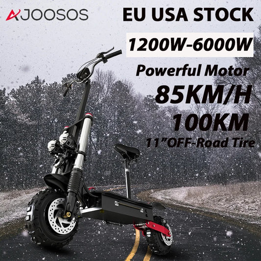 48V-72V Electric Scooter 1200W-5600W / Dual Motor Scooter Electric 85KM/H Maximum Speed E Scooter