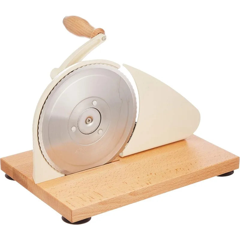 Zassenhaus Manual Bread Slicer, Classic Hand Crank Home Bread Slicer (Black) 11.75 Inch by 8 Inch