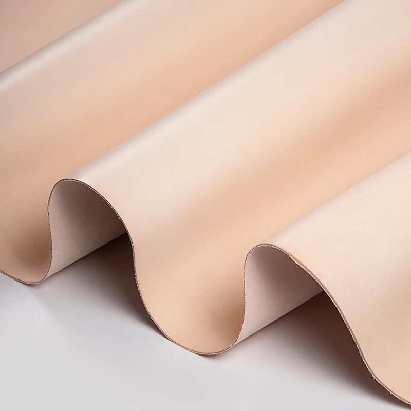 WUTA Full Grain Natural Vegetable Tanned Cowhide DIY Pre-cut Vachetta Leather Genuine Leather Craft