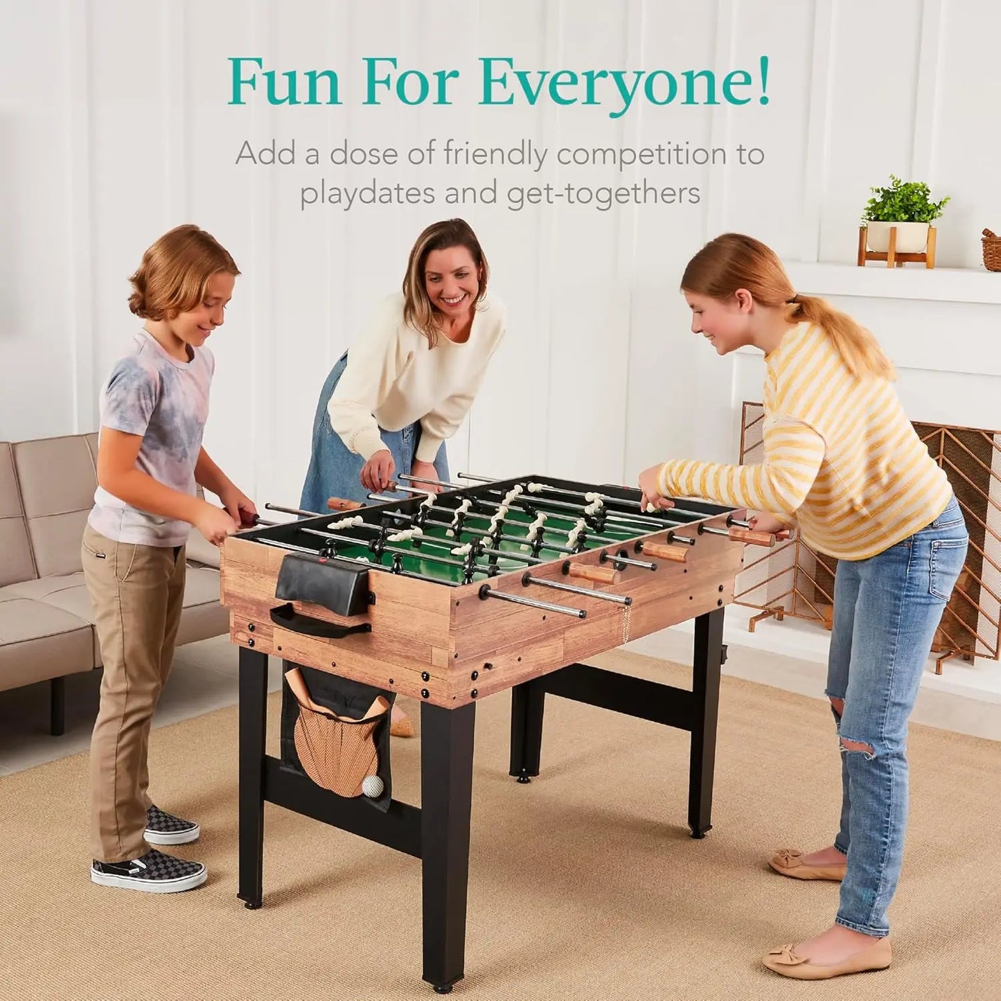 Choice Products 13-in-1 Combo Game Table Set/Game Room,w/Ping Pong, Foosball, Basketball, Air Hockey