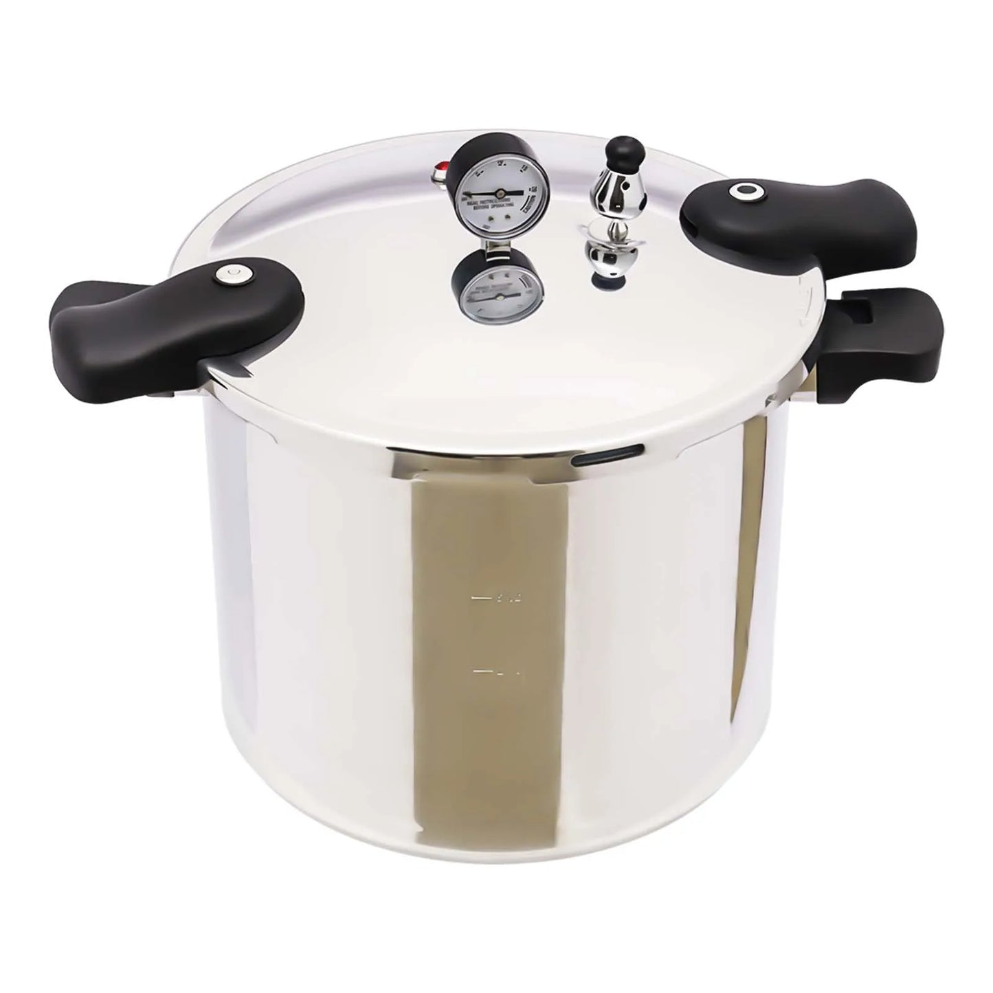 23 Quart Pressure Canner and Cooker with Pressure Gauge 13PSI 90KPA Explosion Proof Safety Valve