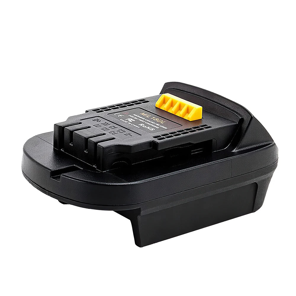 MIL18DL Adapter for Milwaukee 18V Li-Ion Battery Convert to Dewalt MAX 18V/20V, Battery Converter