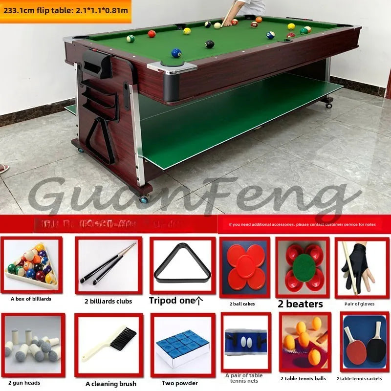 Four-in-one Pool Table Multi-function Automatic Household Indoor Table Tennis Table Two-in-one